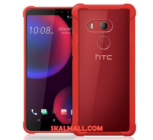 Htc U11+ Skal Röd Fallskydd Blå Hård Elegant Rea