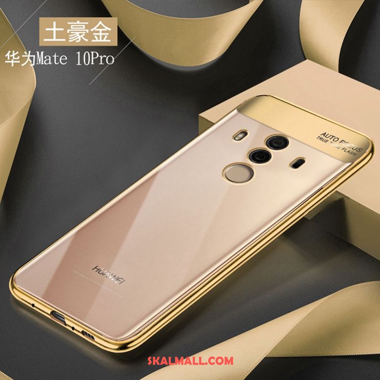 Huawei Mate 10 Pro Skal Trend Guld Fallskydd Mjuk Plating Online