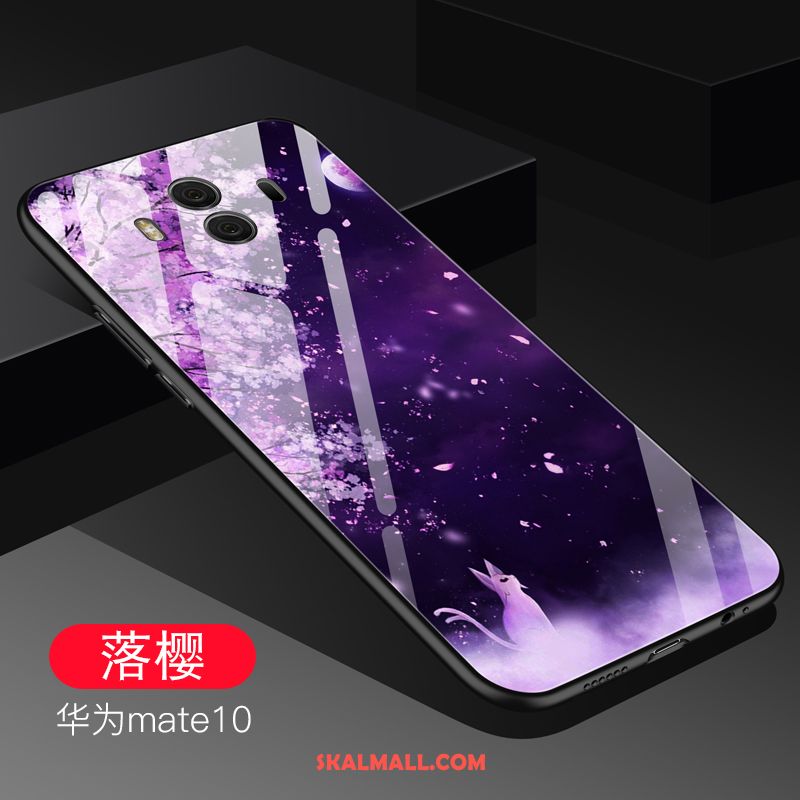 Huawei Mate 10 Skal Mobil Telefon Glas Purpur Trend Köpa