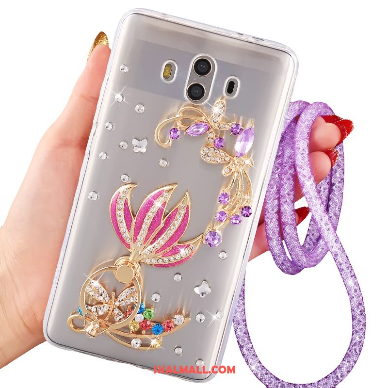 Huawei Mate 10 Skal Strass Transparent Hemming Mobil Telefon Ring Rabatt