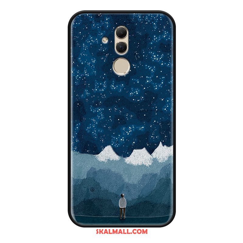 Huawei Mate 20 Lite Skal Kreativa Blå Lättnad Fallskydd Mobil Telefon Fodral Till Salu