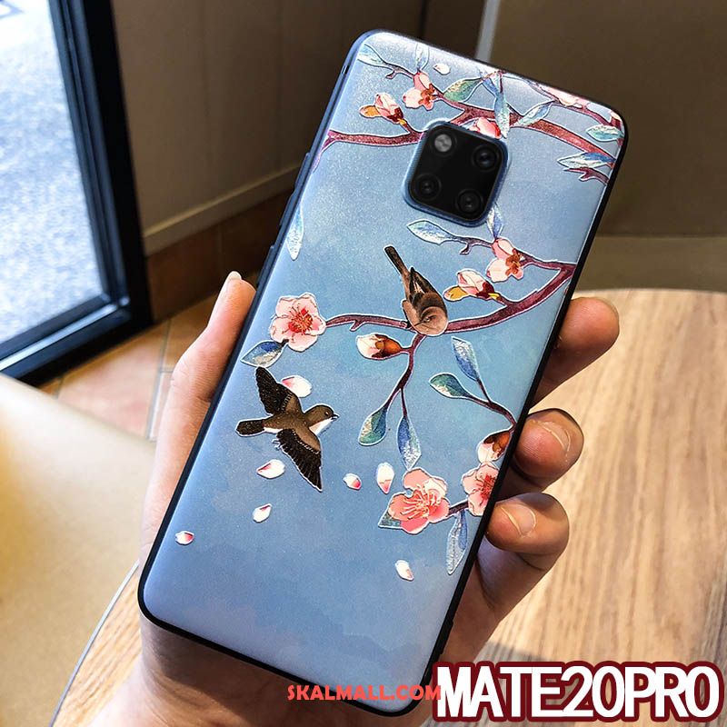 Huawei Mate 20 Pro Skal Lättnad Skydd Personlighet Blommig Hängsmycken Fodral Online