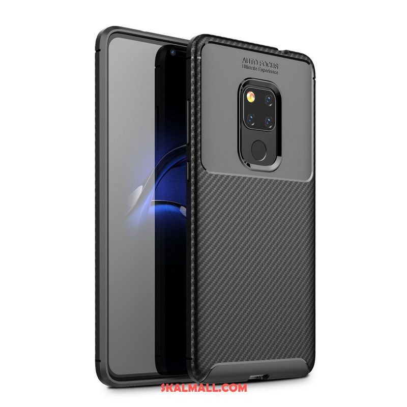 Huawei Mate 20 Skal Fallskydd Personlighet Mjuk Svart Nubuck Köpa