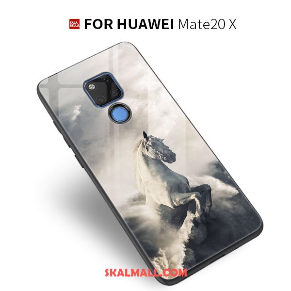 Huawei Mate 20 X Skal Trend Varumärke Hängsmycken Ny Glas Tillbehör Fodral Billiga