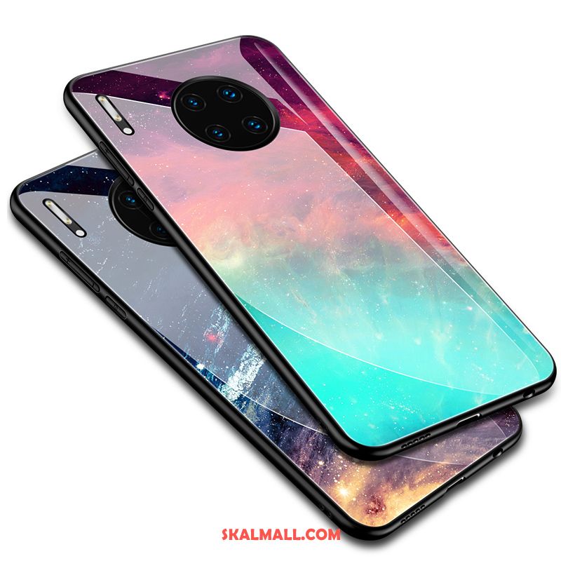 Huawei Mate 30 Pro Skal Personlighet Fallskydd Grön Net Red Hård Fodral Rea