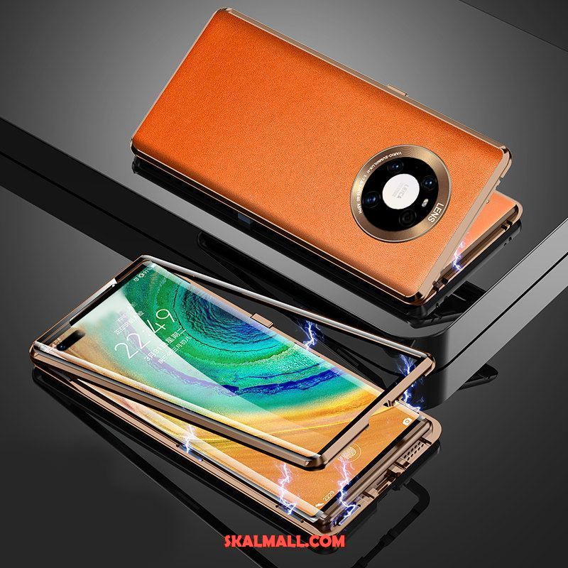 Huawei Mate 40 Pro Skal Reversibel Fallskydd Glas Orange Mobil Telefon Fodral Rea