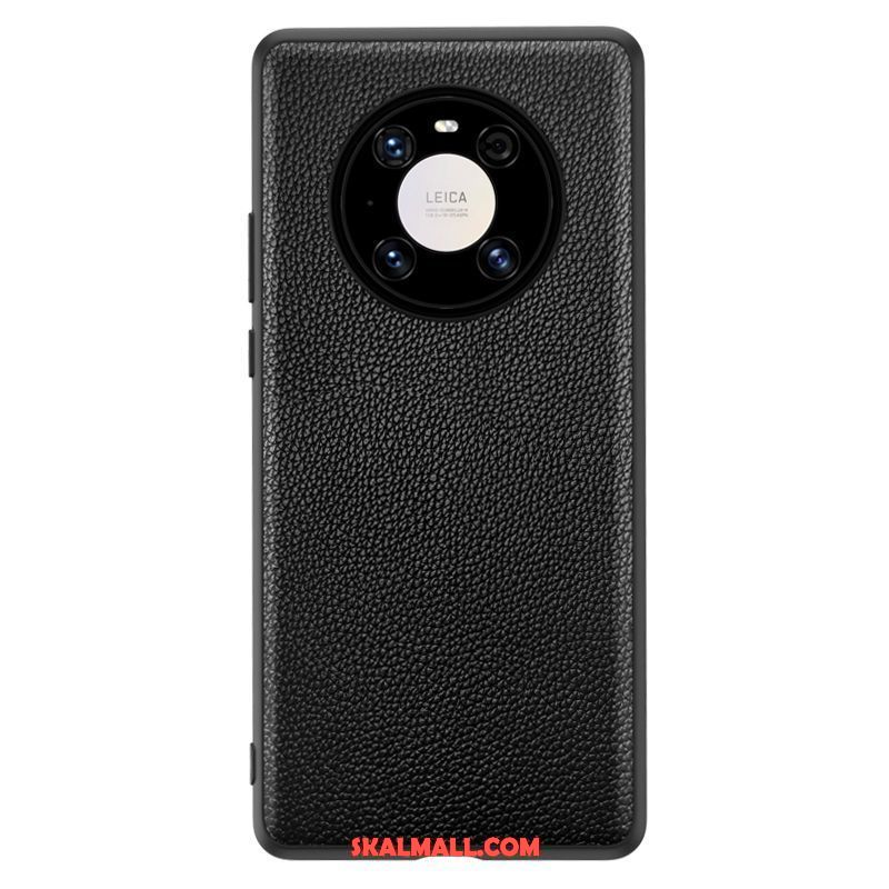 Huawei Mate 40 Skal Läderfodral Skydd Net Red Mobil Telefon Fallskydd Butik