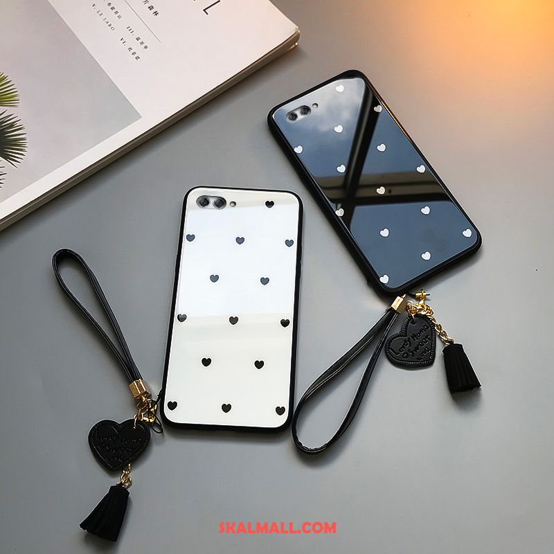 Huawei Nova 2s Skal Enkel Svart Polka Dot Mobil Telefon Med Tofs Fodral Billigt