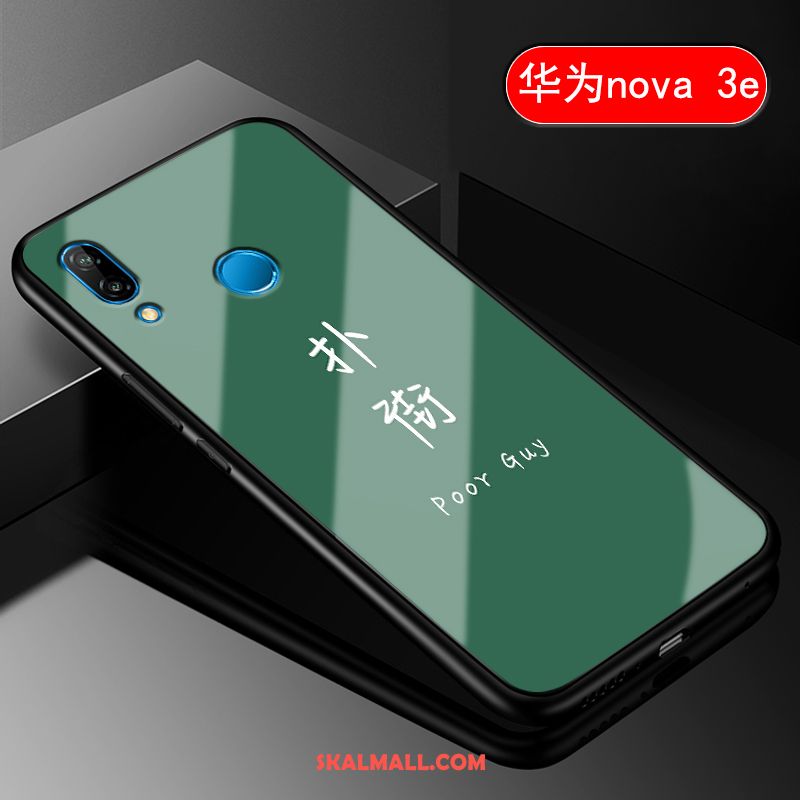 Huawei Nova 3 Skal Skydd Fallskydd Kinesisk Stil Glas Hård Rea