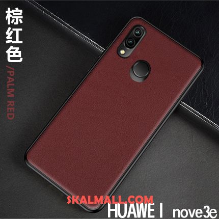 Huawei Nova 3e Skal All Inclusive Äkta Läder Lätt Och Tunt Business Läderfodral Rea