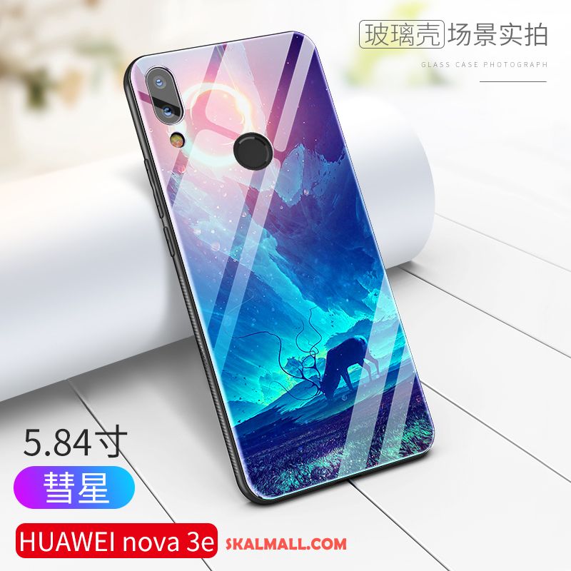 Huawei Nova 3e Skal Net Red Högt Utbud Fallskydd Glas Stjärna Billig