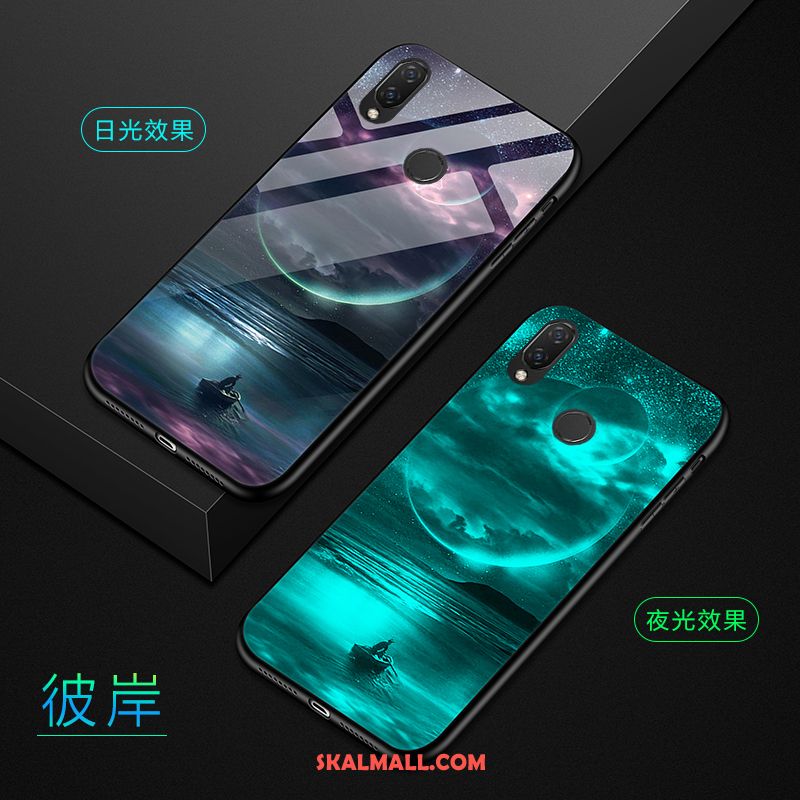 Huawei Nova 3i Skal Blå Mobil Telefon Personlighet Härdning Trend Billig
