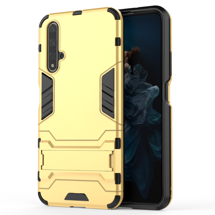 Huawei Nova 5t Skal Armor Fallskydd Mobil Telefon Guld Support Fodral Till Salu