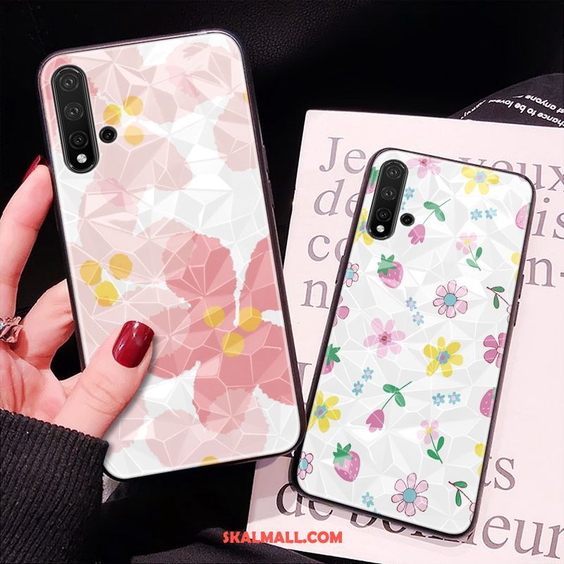 Huawei Nova 5t Skal Diamantform Rosa Mönster Mobil Telefon All Inclusive Billigt