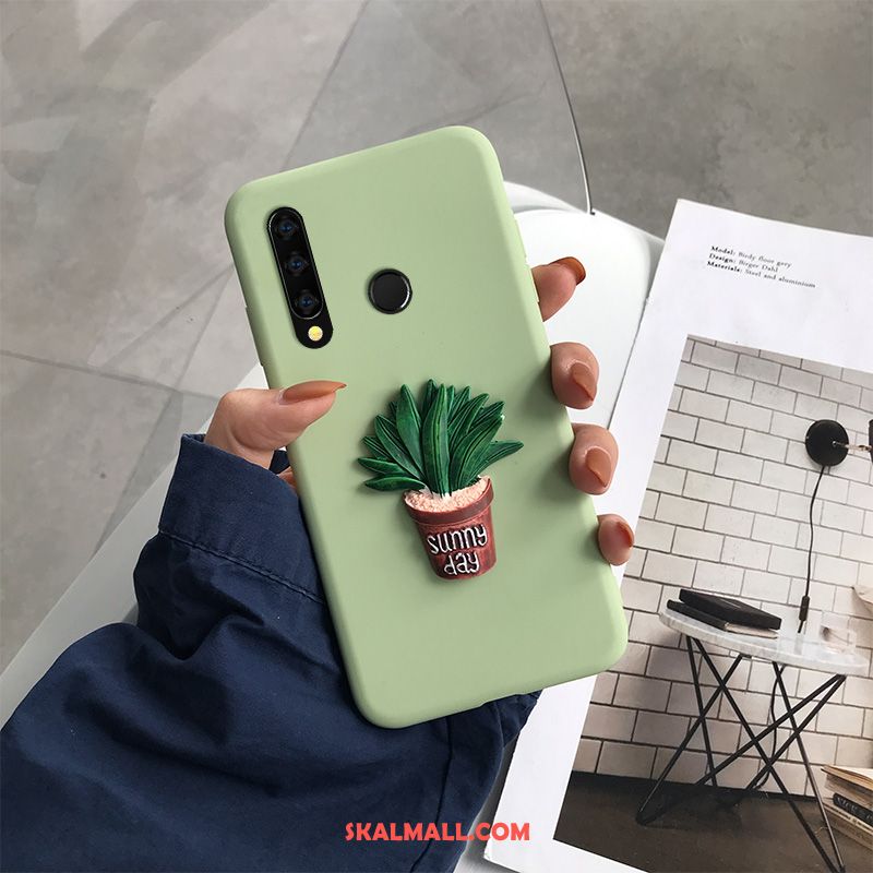 Huawei P Smart+ 2019 Skal Grön Fallskydd Mobil Telefon Silikon Vacker Fodral Rea