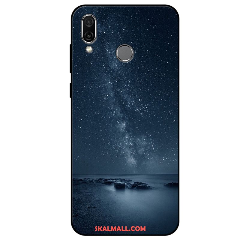 Huawei P Smart+ Skal Mobil Telefon Blå Mjuk Skydd Fallskydd Fodral Rea