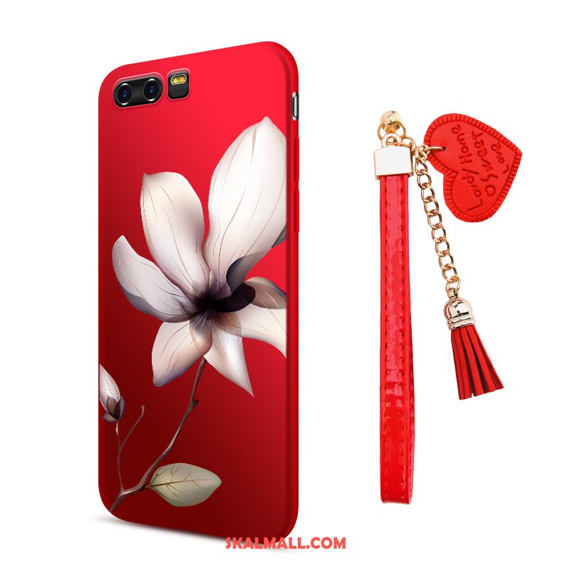 Huawei P10 Skal Skydd Mobil Telefon Röd Silikon Billig
