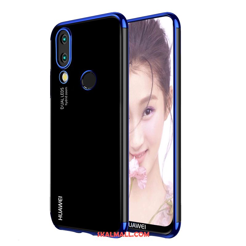 Huawei P20 Lite Skal Vacker Support Transparent Fallskydd Blå Till Salu