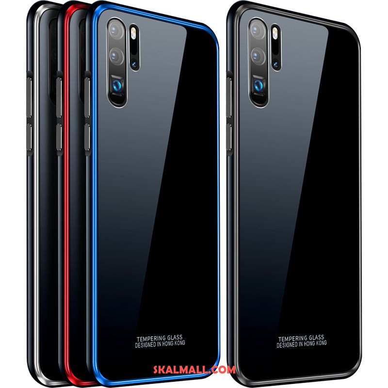 Huawei P30 Pro Skal Svart Frame Mobil Telefon Högt Utbud Metall Rea