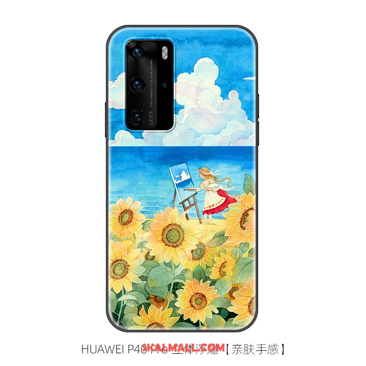 Huawei P40 Pro Skal Originalitet Kyla Nubuck Vacker Liten Fodral Rea