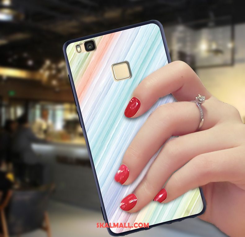 Huawei P9 Lite Skal Blå Silikon Mjuk Ring Ungdom Fodral Billiga