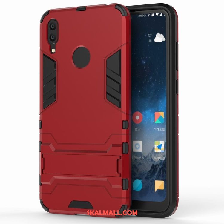 Huawei Y7 2019 Skal Röd Fallskydd All Inclusive Trend Mobil Telefon Fodral Billig