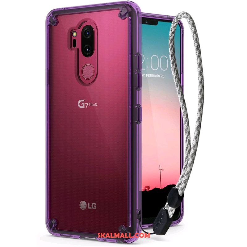 Lg G7 Thinq Skal Silikon Purpur Trend Varumärke Fallskydd All Inclusive Köpa