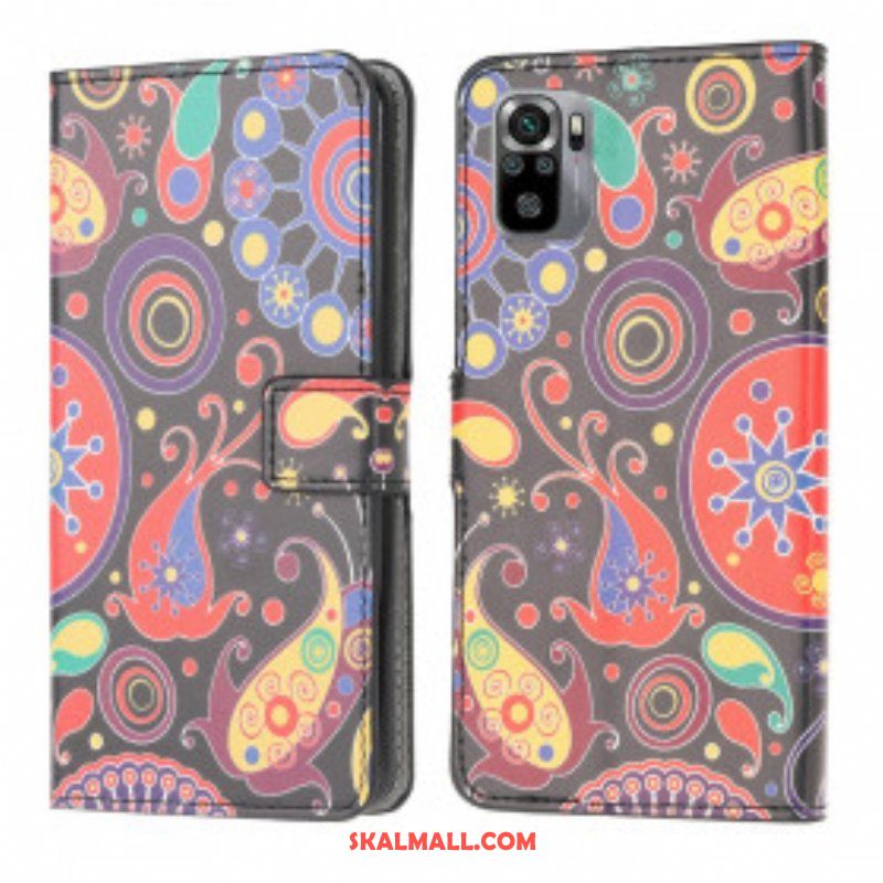 Läderfodral Xiaomi Redmi Note 10 / 10S Galaxy Design