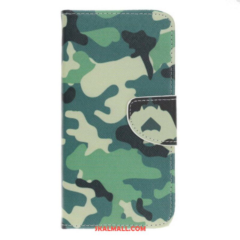 Läderfodral iPhone 13 Pro Militärt Kamouflage