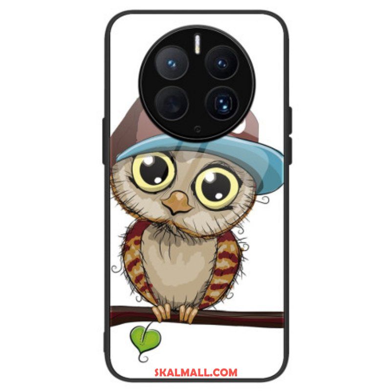 Mobilskal Huawei Mate 50 Pro Bad Owl Härdat Glas