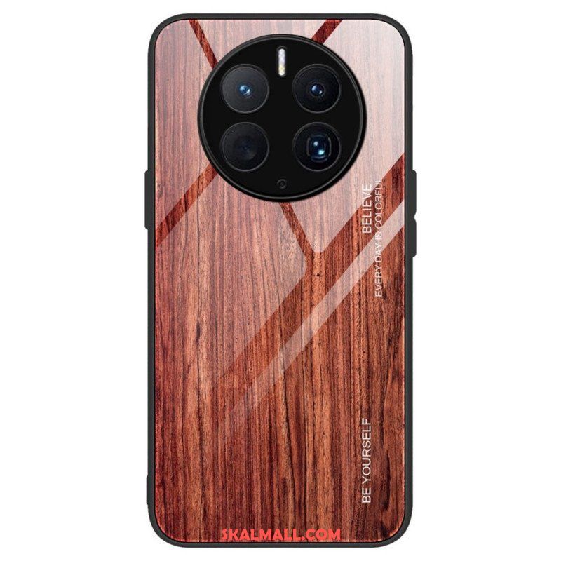 Mobilskal Huawei Mate 50 Pro Trädesign Härdat Glas