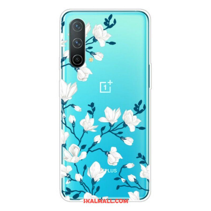 Mobilskal OnePlus Nord CE 5G Vita Blommor