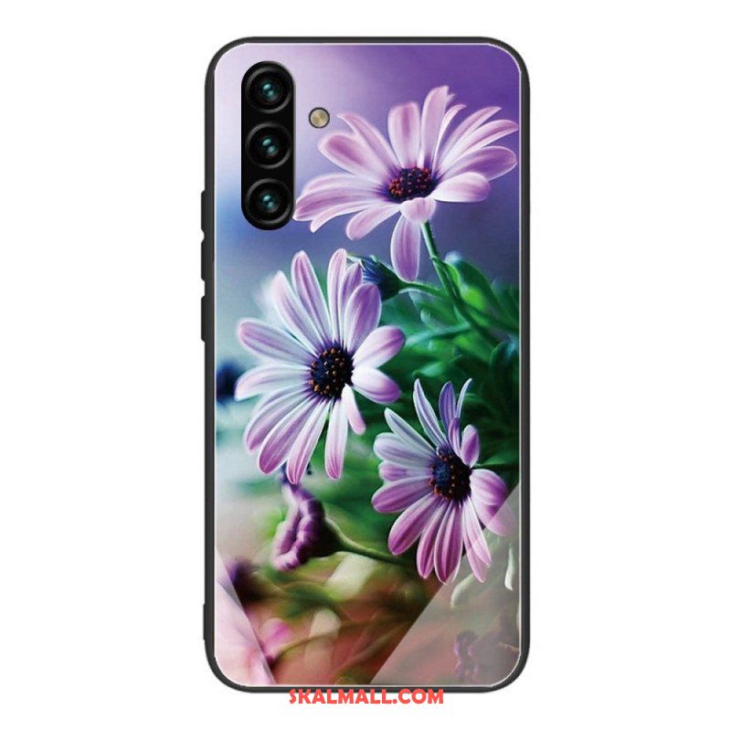 Mobilskal Samsung Galaxy A13 5G / A04s Härdat Glas Blommor