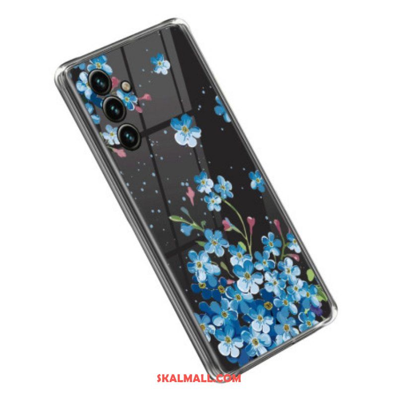 Mobilskal Samsung Galaxy A14 / A14 5G Sömlösa Blå Blommor