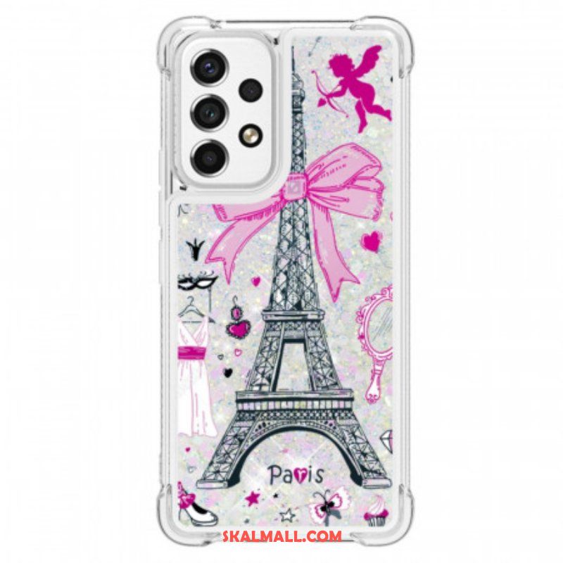 Mobilskal Samsung Galaxy A53 5G Eiffeltornets Paljetter
