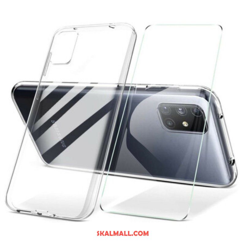 Mobilskal Samsung Galaxy M51 Och Härdat Glasskärm