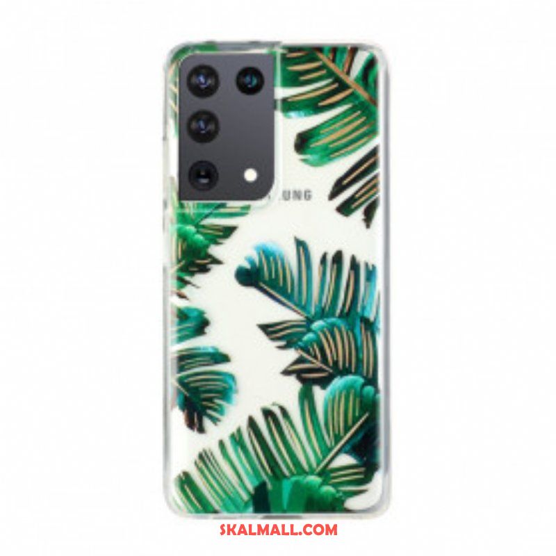 Mobilskal Samsung Galaxy S21 Ultra 5G Sömlösa Gröna Blad