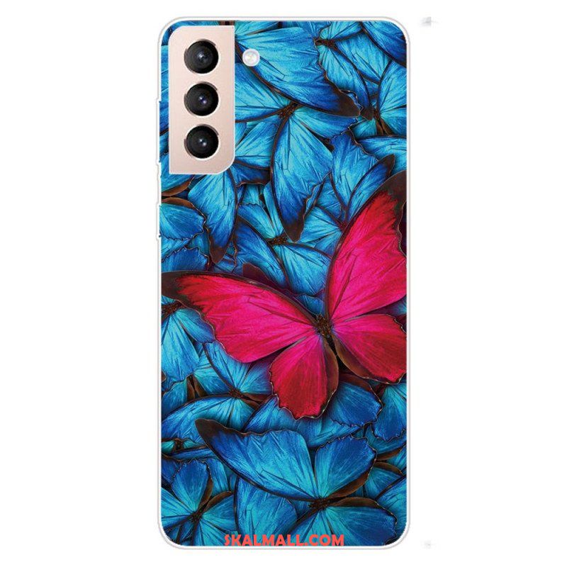 Mobilskal Samsung Galaxy S22 5G Flexibla Fjärilar