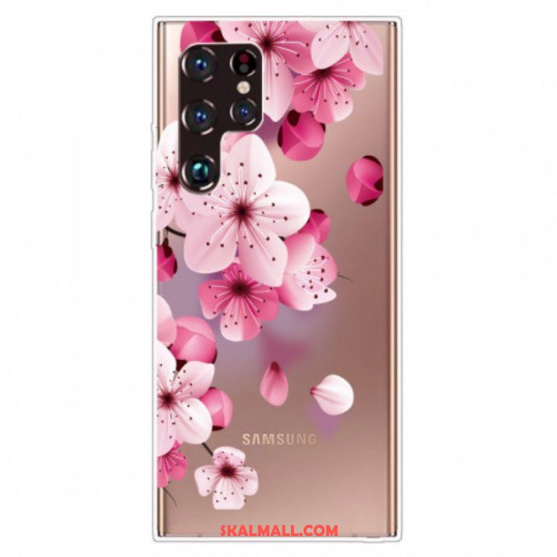 Mobilskal Samsung Galaxy S22 Ultra 5G Små Rosa Blommor
