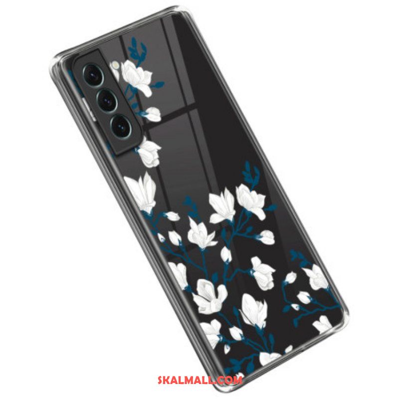 Mobilskal Samsung Galaxy S23 5G Sömlösa Vita Blommor