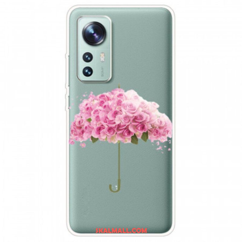 Mobilskal Xiaomi 12 / 12X Blommigt Paraply