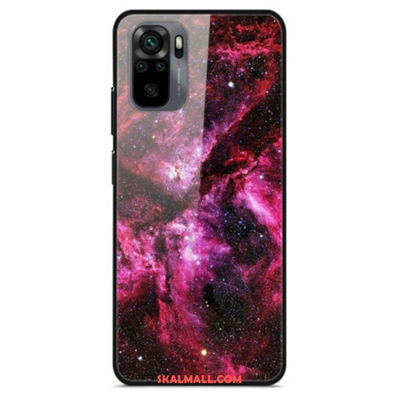 Mobilskal Xiaomi Redmi Note 10 / 10S Rosa Härdat Glas