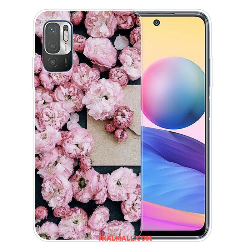 Mobilskal Xiaomi Redmi Note 10 5G Intensiva Blommor