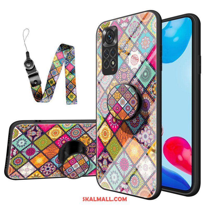 Mobilskal Xiaomi Redmi Note 11 / 11S Patchwork Magnetisk Hållare