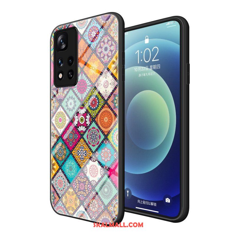 Mobilskal Xiaomi Redmi Note 11 Pro Plus 5G Patchwork Magnetisk Hållare