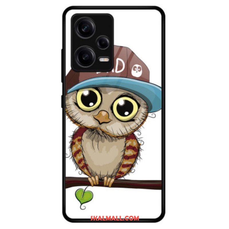 Mobilskal Xiaomi Redmi Note 12 Pro Bad Owl Härdat Glas