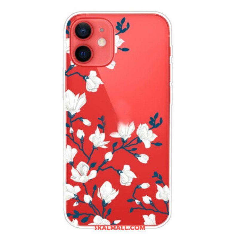 Mobilskal iPhone 13 Mini Vita Blommor