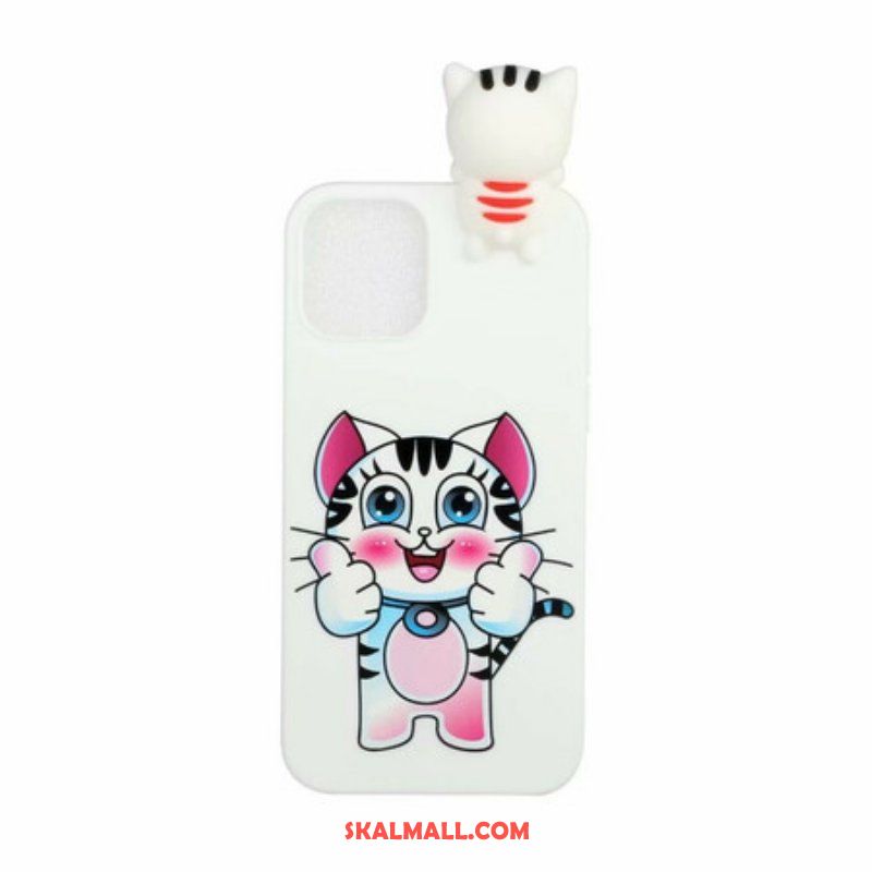 Mobilskal iPhone 13 Pro Cat Fun 3d
