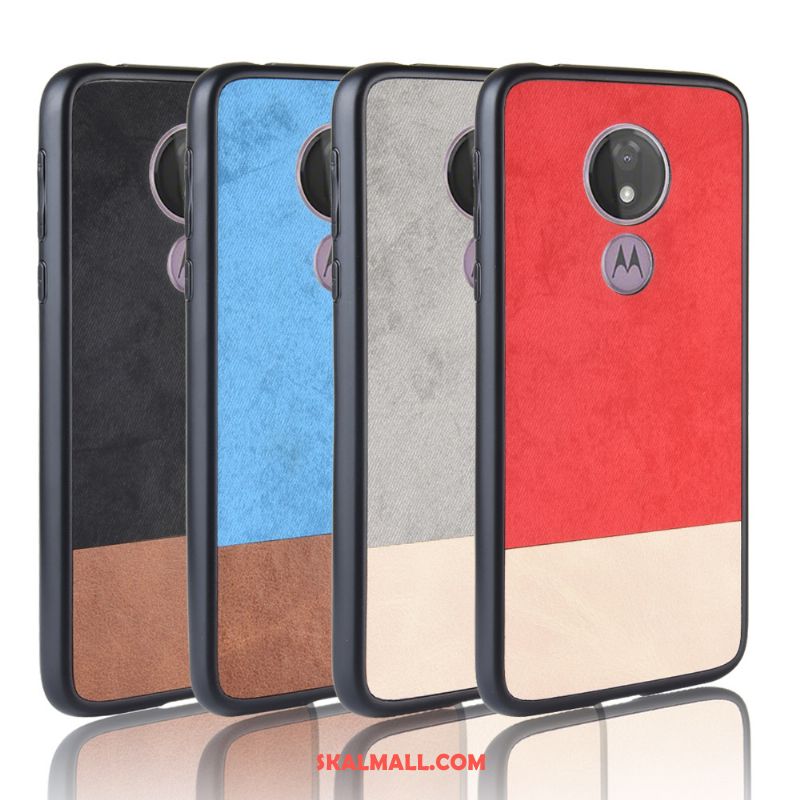 Moto G7 Play Skal Mobil Telefon All Inclusive Mönster Fallskydd Denim Billig