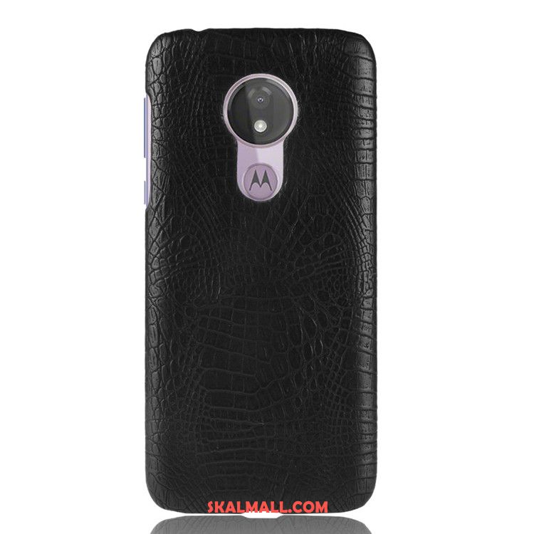 Moto G7 Power Skal Nubuck Fallskydd Väska Mobil Telefon Svart Billig